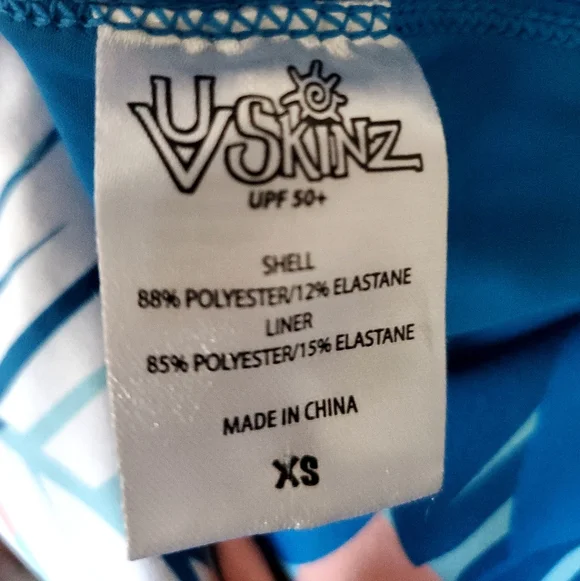 Uv Skinz Tropical UPF 50+ Mini Skort Athletic Sports Size XS Women Preowned - Picture 10 of 10